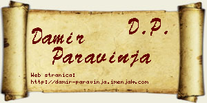 Damir Paravinja vizit kartica